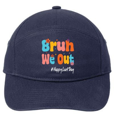 Happy Last Day Of School Bruh We Out Teachers Cute Gift 7-Panel Snapback Hat