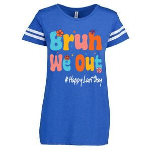 Happy Last Day Of School Bruh We Out Teachers Cute Gift Enza Ladies Jersey Football T-Shirt