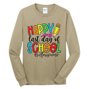 Happy Last Day Of School Teacher Student Graduation Gifts Gift Tall Long Sleeve T-Shirt