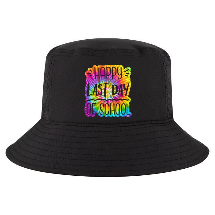 Happy Last Day Of School Rainbow Dye Cool Comfort Performance Bucket Hat