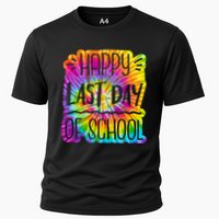 Happy Last Day Of School Rainbow Dye Cooling Performance Crew T-Shirt