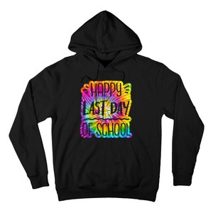 Happy Last Day Of School Rainbow Dye Hoodie