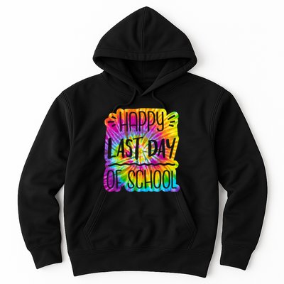 Happy Last Day Of School Rainbow Dye Hoodie