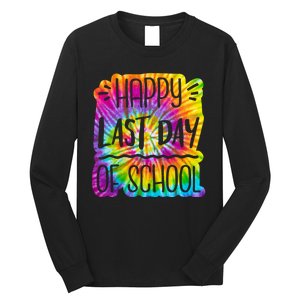 Happy Last Day Of School Rainbow Dye Long Sleeve Shirt