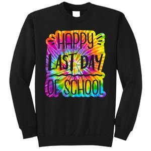 Happy Last Day Of School Rainbow Dye Sweatshirt