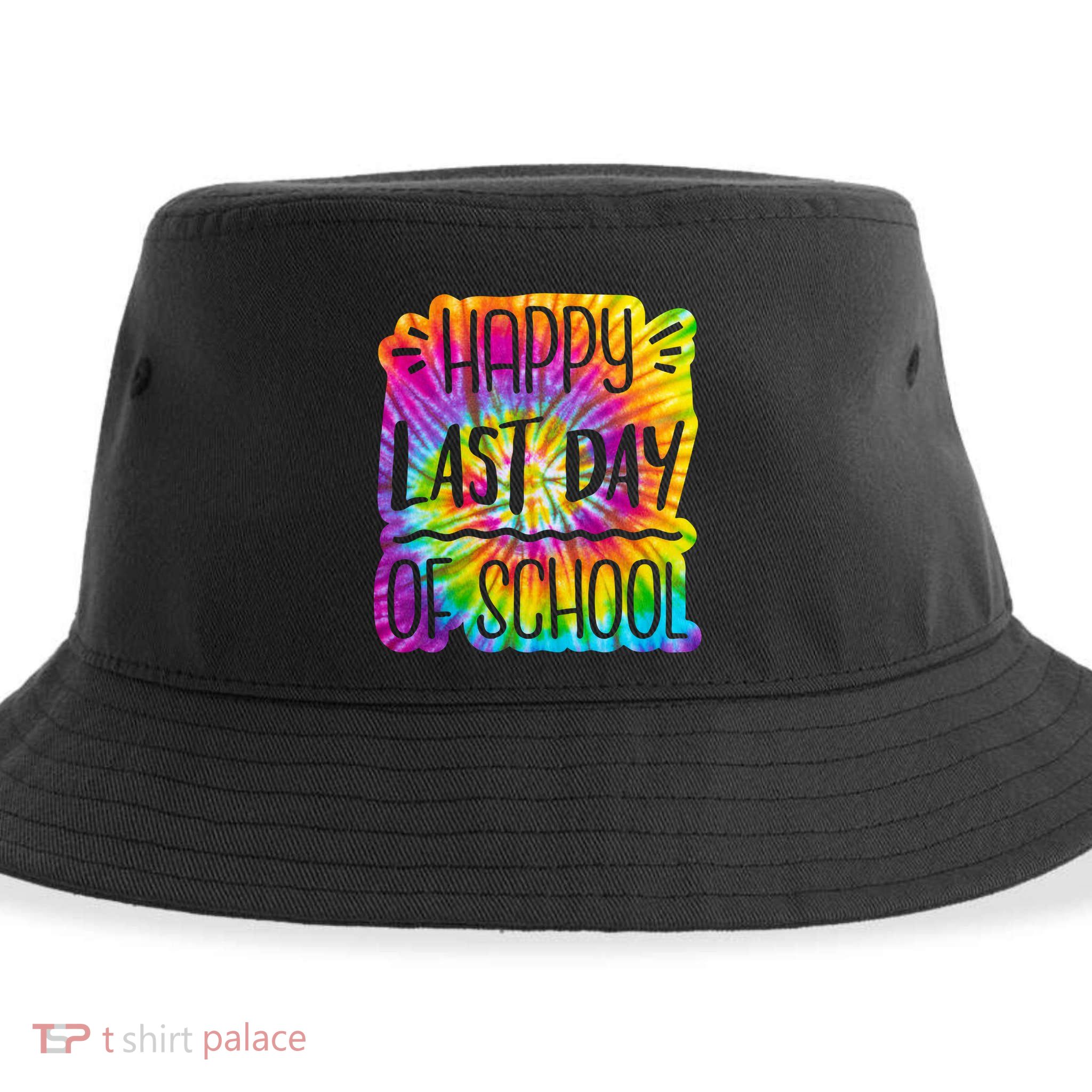 Happy Last Day Of School Rainbow Dye Sustainable Bucket Hat