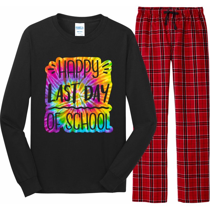 Happy Last Day Of School Rainbow Dye Long Sleeve Pajama Set