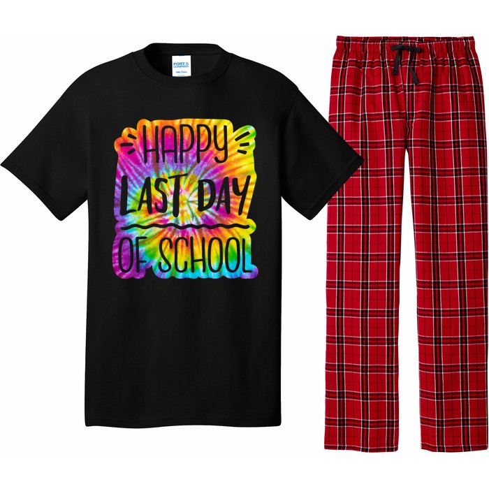 Happy Last Day Of School Rainbow Dye Pajama Set