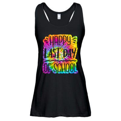 Happy Last Day Of School Rainbow Dye Ladies Essential Flowy Tank