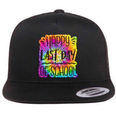 Happy Last Day Of School Rainbow Dye Flatbill Hat
