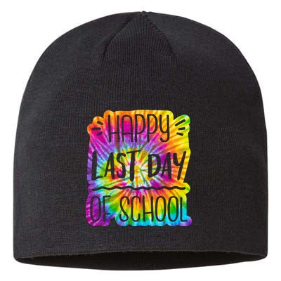 Happy Last Day Of School Rainbow Dye Sustainable Beanie