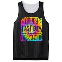 Happy Last Day Of School Rainbow Dye Mesh Reversible Basketball Jersey Tank