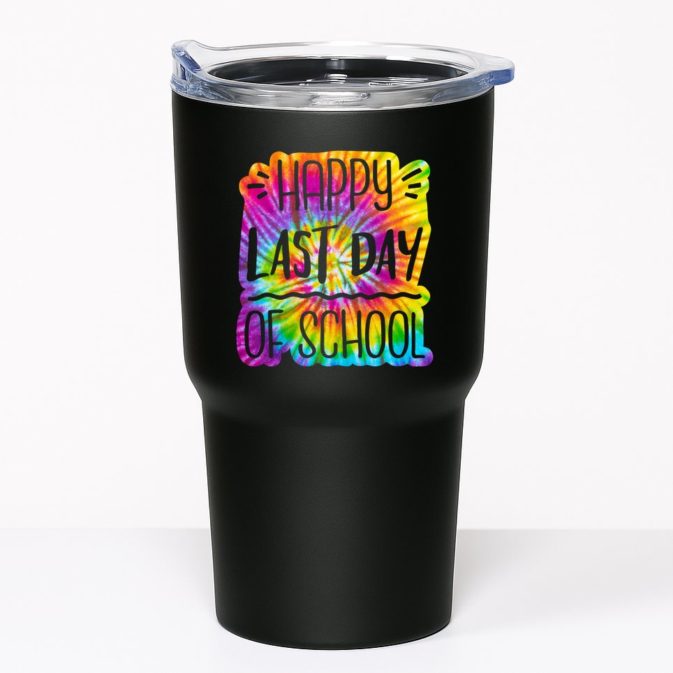 Happy Last Day Of School Rainbow Dye Tumbler