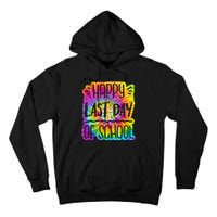 Happy Last Day Of School Rainbow Dye Tall Hoodie