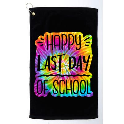 Happy Last Day Of School Rainbow Dye Golf Towel