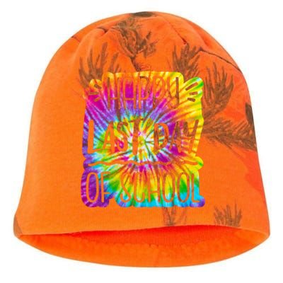 Happy Last Day Of School Rainbow Dye Kati - Camo Knit Beanie