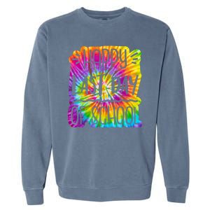 Happy Last Day Of School Rainbow Dye Garment-Dyed Sweatshirt