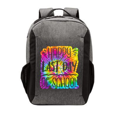 Happy Last Day Of School Rainbow Dye Vector Backpack