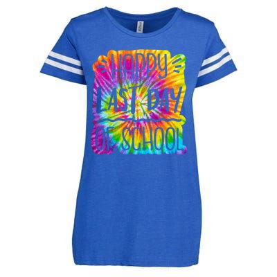 Happy Last Day Of School Rainbow Dye Enza Ladies Jersey Football T-Shirt