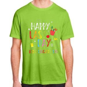 Happy Last Day Of Kindergarten Hello Summer Graduation Gift Adult ChromaSoft Performance T-Shirt