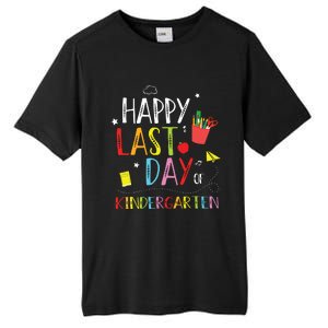 Happy Last Day Of Kindergarten Hello Summer Graduation Gift Tall Fusion ChromaSoft Performance T-Shirt