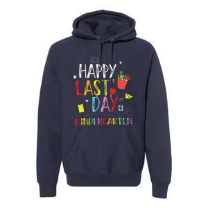 Happy Last Day Of Kindergarten Hello Summer Graduation Gift Premium Hoodie