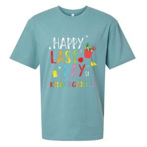 Happy Last Day Of Kindergarten Hello Summer Graduation Gift Sueded Cloud Jersey T-Shirt