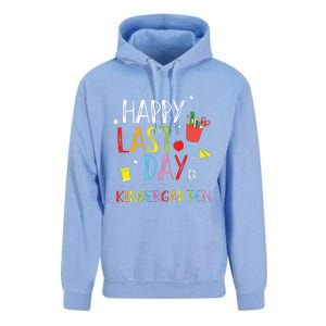 Happy Last Day Of Kindergarten Hello Summer Graduation Gift Unisex Surf Hoodie