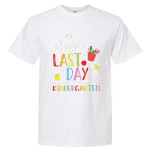 Happy Last Day Of Kindergarten Hello Summer Graduation Gift Garment-Dyed Heavyweight T-Shirt