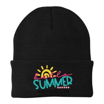 Happy Last Day Of School Teacher Student Hello Summer Gifts Knit Cap Winter Beanie