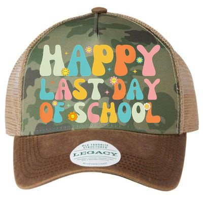 Happy Last day of School Teacher Student Graduation Legacy Tie Dye Trucker Hat