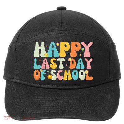 Happy Last day of School Teacher Student Graduation 7-Panel Snapback Hat
