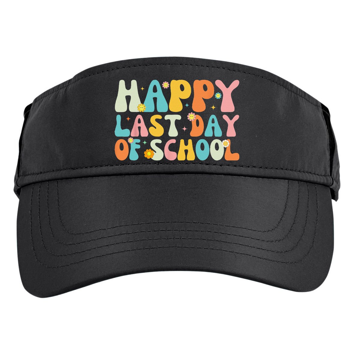 Happy Last day of School Teacher Student Graduation Adult Drive Performance Visor