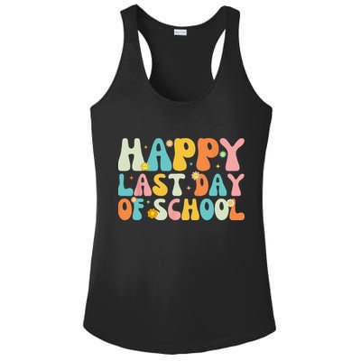 Happy Last day of School Teacher Student Graduation Ladies PosiCharge Competitor Racerback Tank