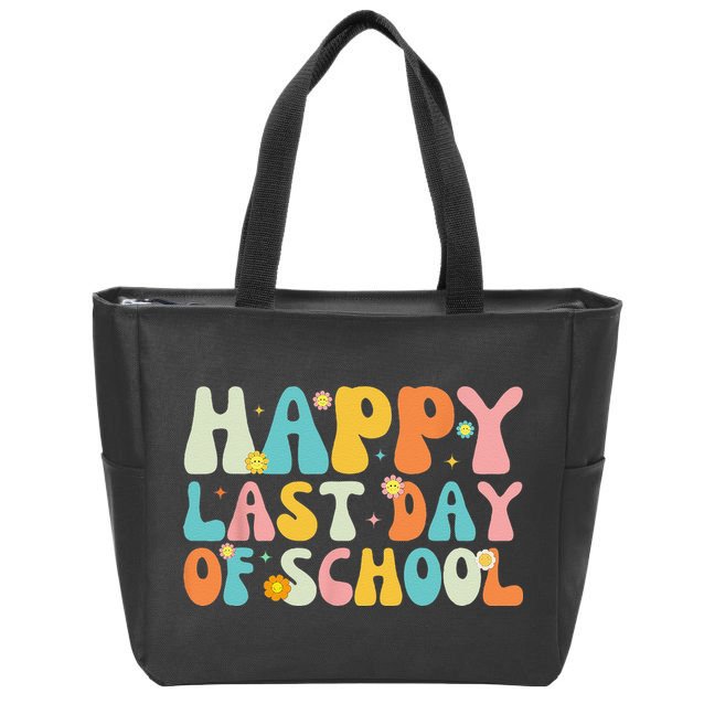 Happy Last day of School Teacher Student Graduation Zip Tote Bag