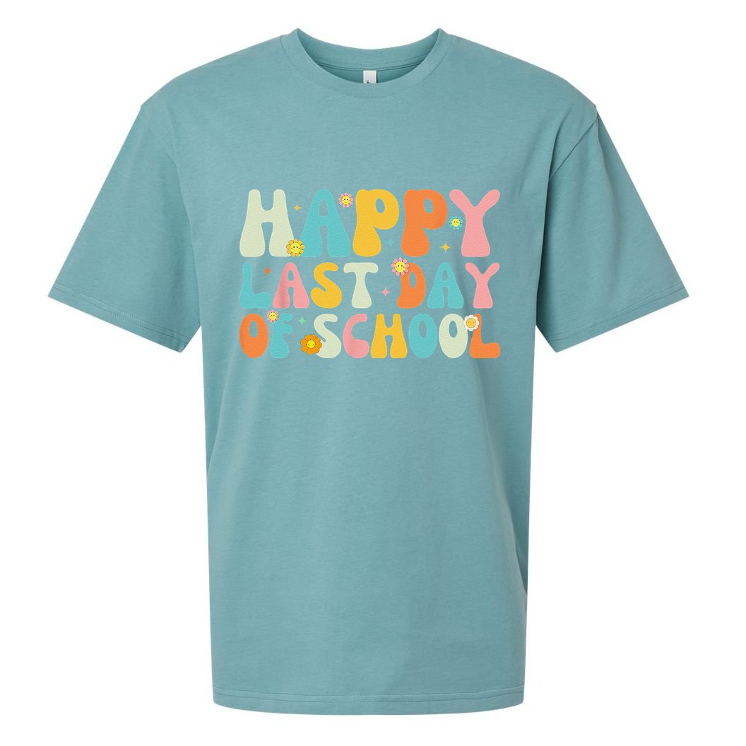 Happy Last day of School Teacher Student Graduation Sueded Cloud Jersey T-Shirt