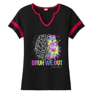 Happy Last Day Of School Teacher Student Bruh We Out Gift Ladies Halftime Notch Neck Tee