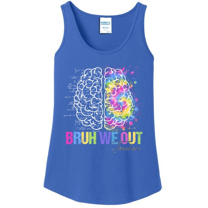 Happy Last Day Of School Teacher Student Bruh We Out Gift Ladies Essential Tank