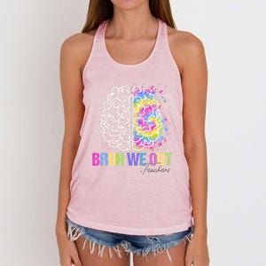 Happy Last Day Of School Teacher Student Bruh We Out Gift Women's Knotted Racerback Tank