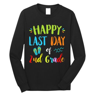 Happy Last Day Of 2Nd Grade Summer Vacation Gift Ideas Long Sleeve Shirt