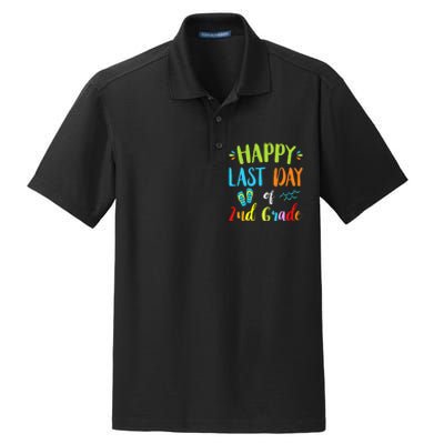 Happy Last Day Of 2Nd Grade Summer Vacation Gift Ideas Dry Zone Grid Polo