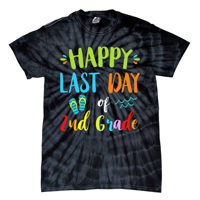 Happy Last Day Of 2Nd Grade Summer Vacation Gift Ideas Tie-Dye T-Shirt