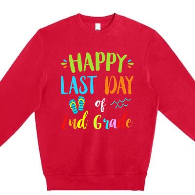 Happy Last Day Of 2Nd Grade Summer Vacation Gift Ideas Premium Crewneck Sweatshirt