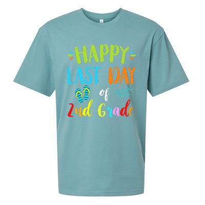 Happy Last Day Of 2Nd Grade Summer Vacation Gift Ideas Sueded Cloud Jersey T-Shirt