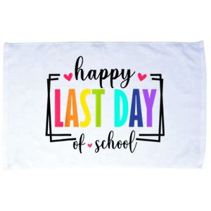 Happy Last Day Of School Teacher Student Graduation Microfiber Hand Towel