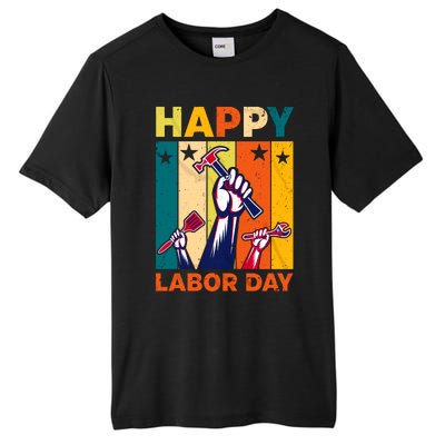 Happy Labor Day Design Tall Fusion ChromaSoft Performance T-Shirt