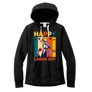 Happy Labor Day Design Women's Fleece Hoodie