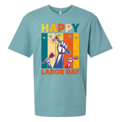 Happy Labor Day Design Sueded Cloud Jersey T-Shirt