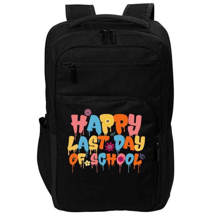 Happy Last Day of School Teacher Student Graduation Impact Tech Backpack