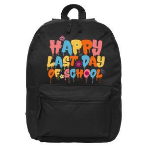 Happy Last Day of School Teacher Student Graduation 16 in Basic Backpack